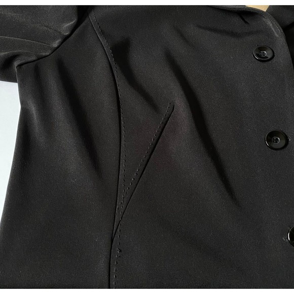 Danny & Nicole Blazer Womens Black Plus Size 18W Vintage 4 Button Collared Flaws - Picture 5 of 16